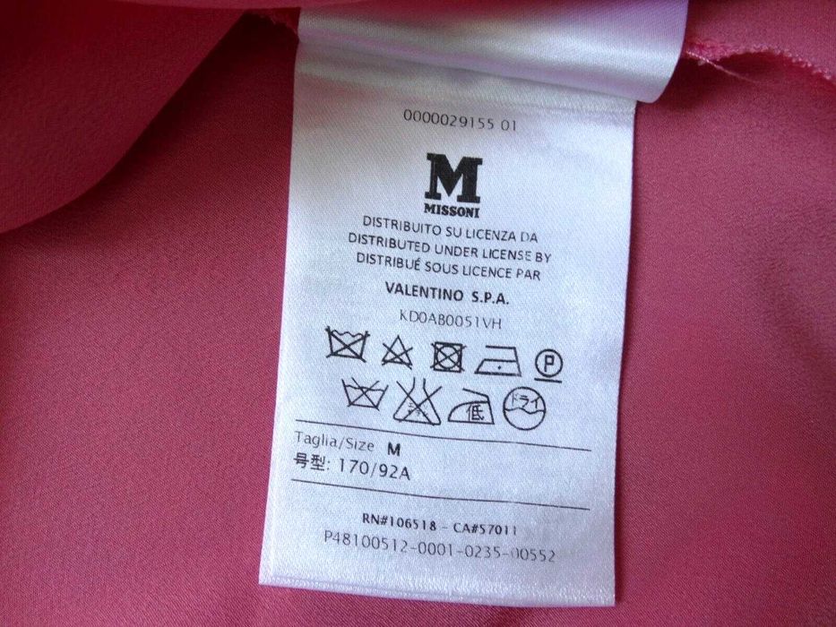 Missoni 100% Silk женска копринена блуза фланела коприна размер М