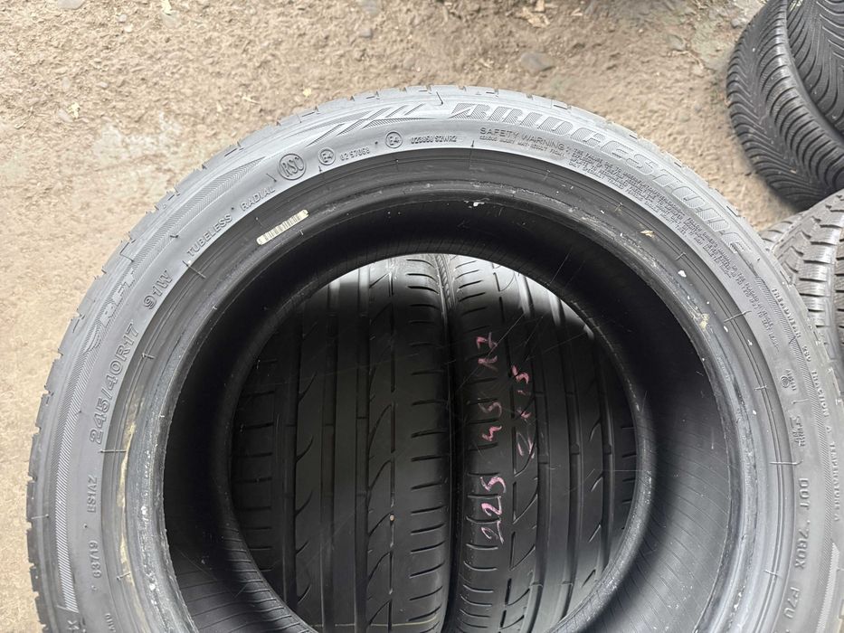 4x Anvelope Vara 245/40 R17 cu 225/45 R17 runflat - Bridgestone Potenz
