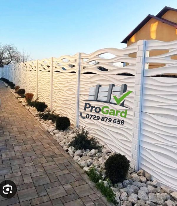 Gard din placi si garduri de beton