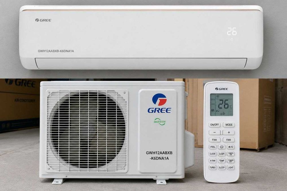 Кондиционер GREE Bora GWH12AABXB-K6DNA1A.Бесплатная доставка по городу