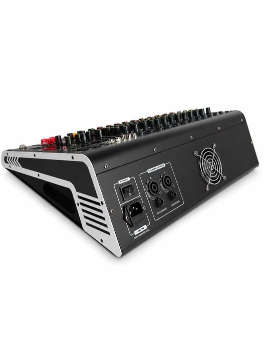 Activ mixer audio 12 canale 2 X 450W ZT12B Stereo canal 16 Efecte digital DSP cu amplificator Bluetooth USB