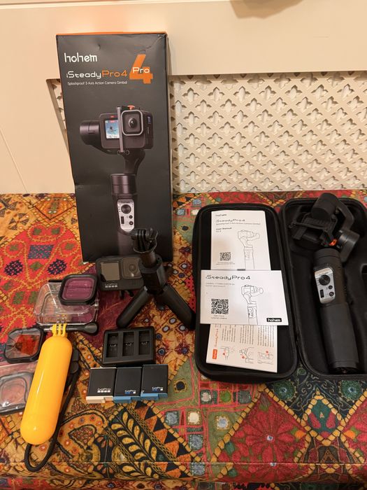 GoPro Hero 9 Black 5k+ gimbal Hohem iSteady Pro 4 + multe accesorii