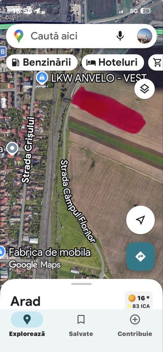 Vand sau Schimb 2,14 HA teren Intravilan Gradiste