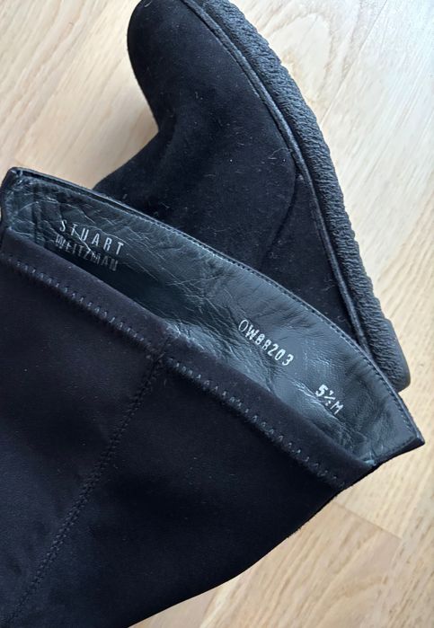 Cizme Stuart Weitzman, piele întoarsă, nr 36