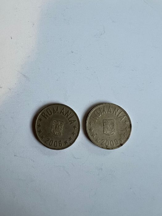 Лот румънски  монети 1 leu 1966 и 5 leu 1978, 50 bandi 2009