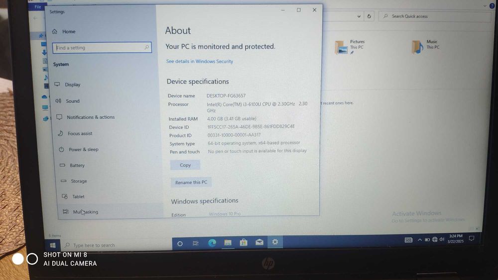 15.6" Laptop HP ProBook 650 G2 Лаптоп HDD 500GB, RAM 4GB