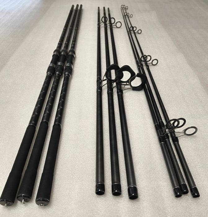 SET 3 Lansete LEGEND 3,90m/4,0lbs/3segmente + 3 Mulinete JS10000