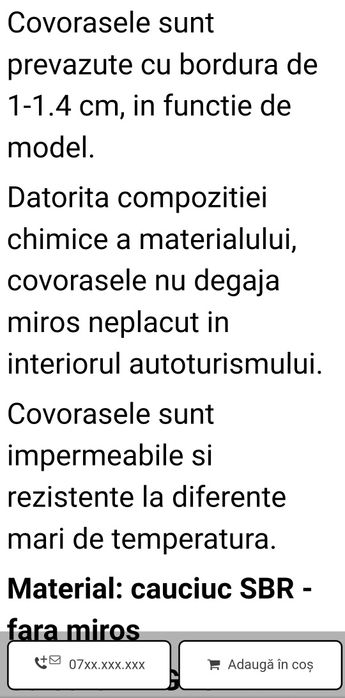 Covorase cauciuc BMW Seria 3