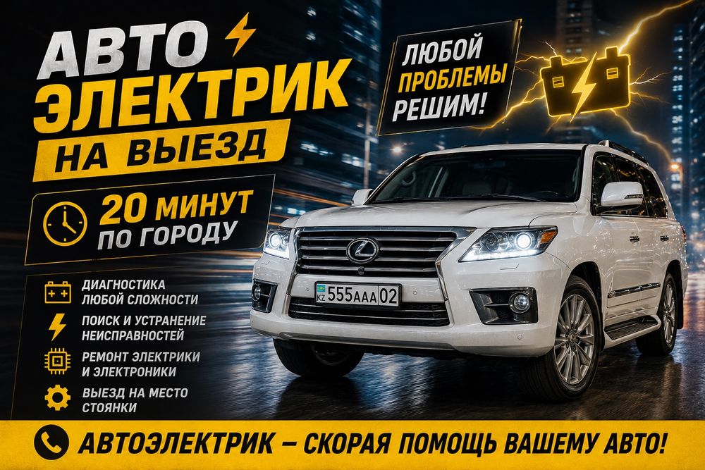 Автоэлектрик на выезд 20-25 минут