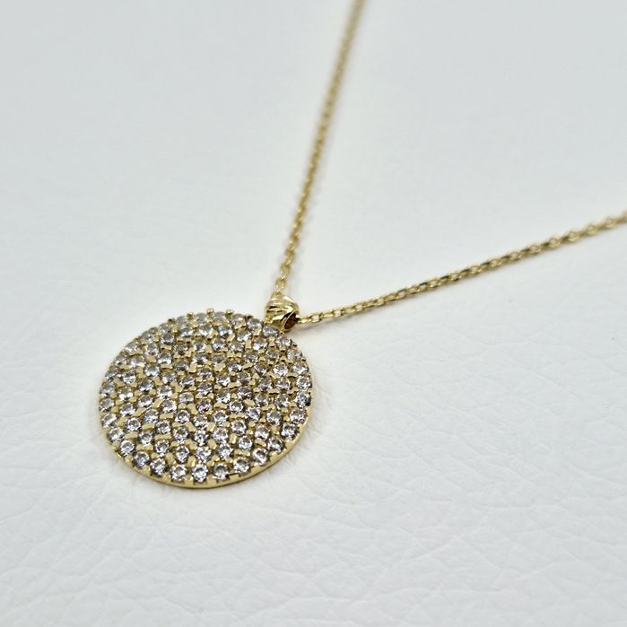 Lant cu pandantiv din aur de 14k, 2.41g | GlobalCash.ro #DR116008