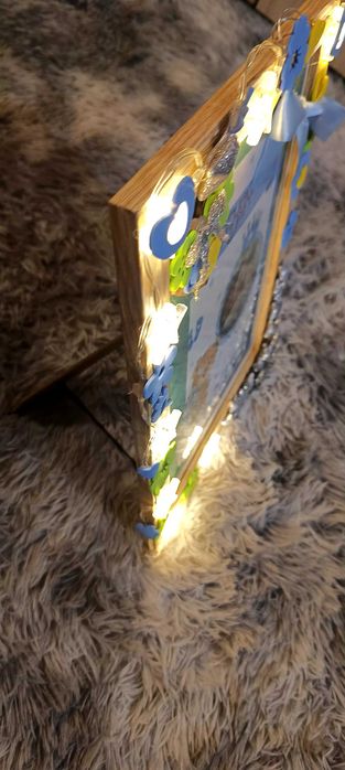 Ръчно направени бебешки визитки! Пожелания за всеки повод в рамка.