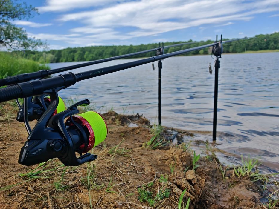 2 броя шаранджийски пръчки Korda Kaizen Green 3.66m 3.5lbs