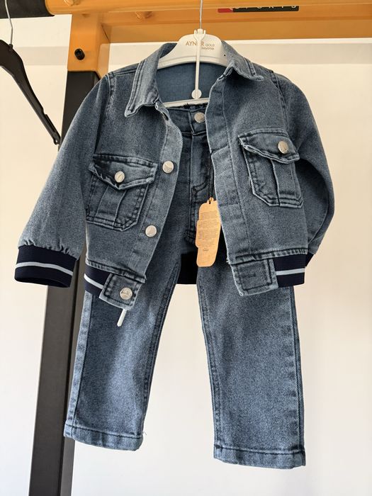 Set costum blugi baieti 2-3 ani