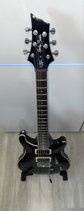 Chitara Electrica Harley Benton CST-24T Black Flame