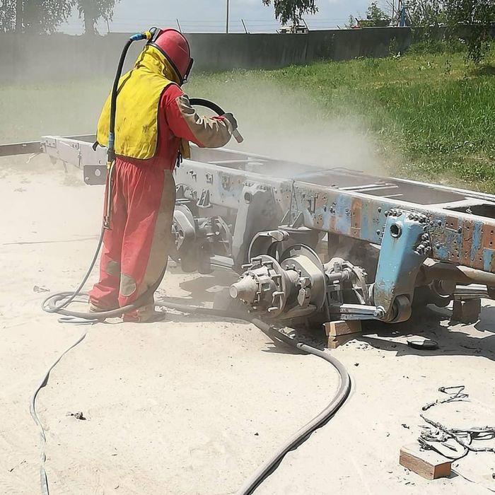 Пескоструйная (абразивоструйная) очистка, очистка, пескоструй