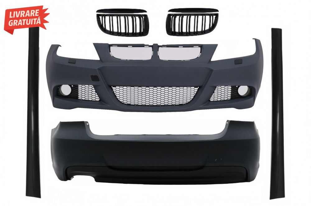 Kit Exterior BMW Seria 3 E90 (2005-2008) M-Technik Design cu Grile Cen