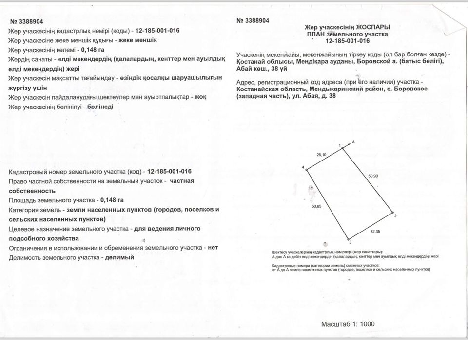 Дом в с. Боровском