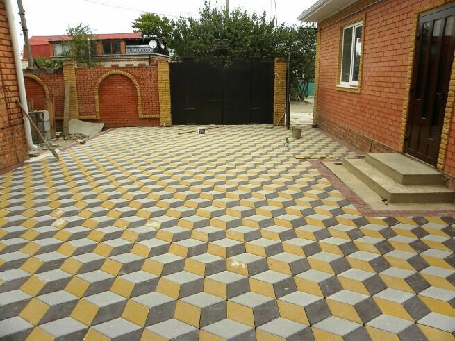 Укладка брусчатки 1500
