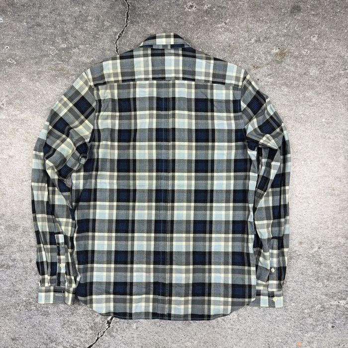 Мъжка карирана риза Fred Perry - Размер M - Синьо/Сиво