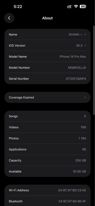 iPhone 14 Pro Max – 256GB . отличном состоянии .