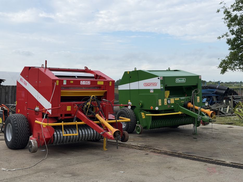 Presa Metal-Fach Plasa+Ata+Masa de 1,8 m Ca Noua An 2008 Sistem Welger Balot 120x120 Claas Krone