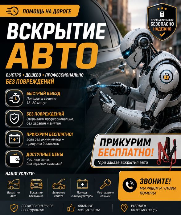 Вскрытие автомобиля иммобилайзер прошивка чипа