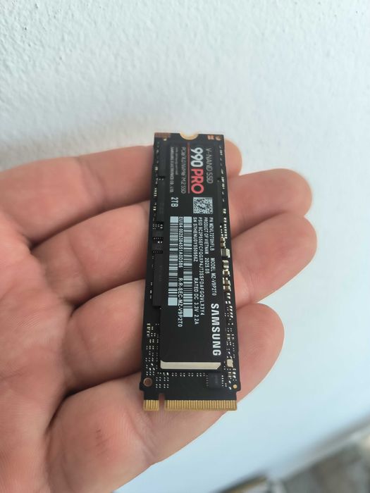 Oferta! SSD Samsung 990 PRO 2TB PCI Express 4.0 x4 M.2 2280/ca nou, stare perfecta