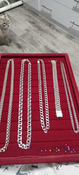 Серебряные цепи 925 по.