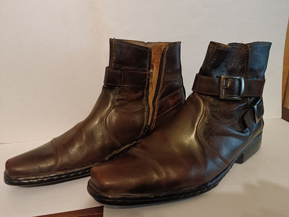 Полусапожки кожаные