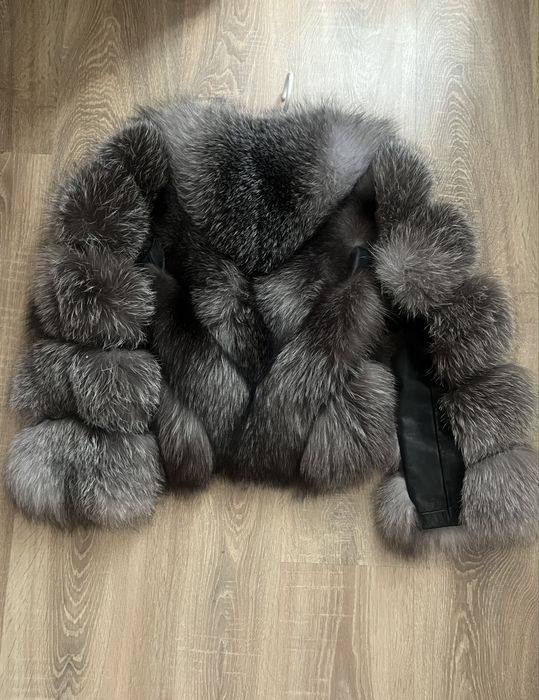 Blană naturală vulpe argintie