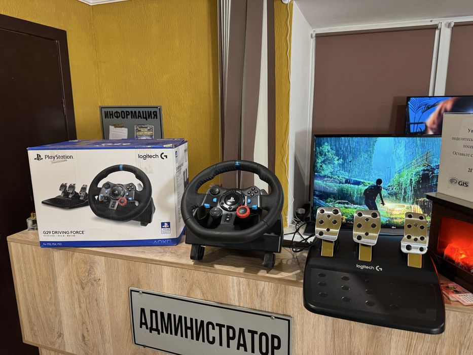 Игровой руль Logitech G29 для PS5/PS4/Xbox/PC. Руль для пс5