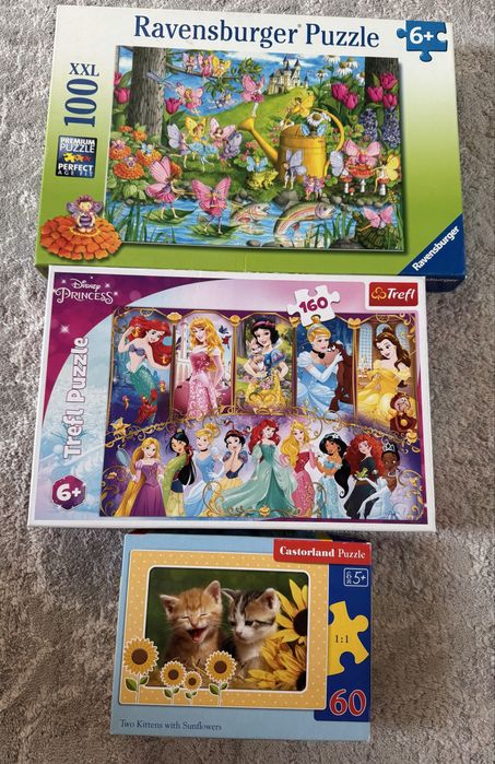 Пазлы от 5 лет  б/у