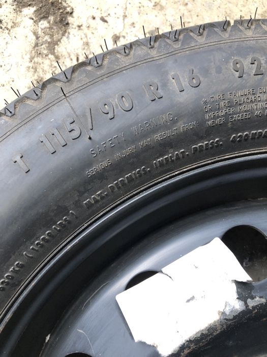 Roata rezerva slim Bmw r16 si r17 5x120 originala e46 e90 e91 e87 e60