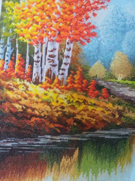 "IROQI"kashta uslubida qo'lda tikilgan kashta kashta