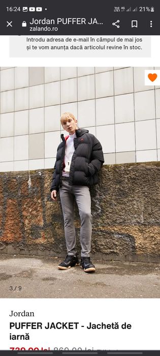 Jordan
PUFFER JACKET - Jachetă de iarnă