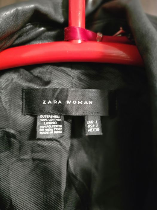Яке Zara естествена кожа