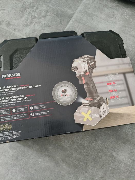 Impact parkside performance 20v sigilata nouă în garanție