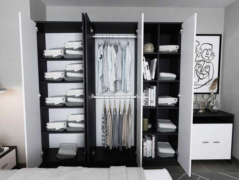 Set Dormitor Mario 4U 6 piese tapitat wenge