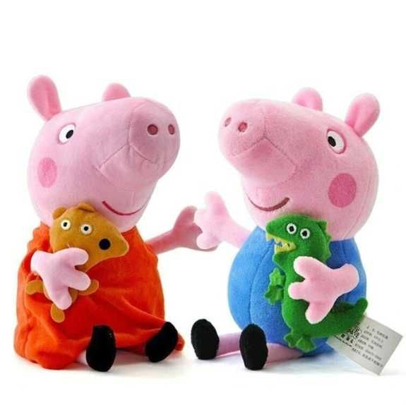 Комплект Плюшени играчки Пепа Пиг и Джордж, Peppa Pig плюшена играчка