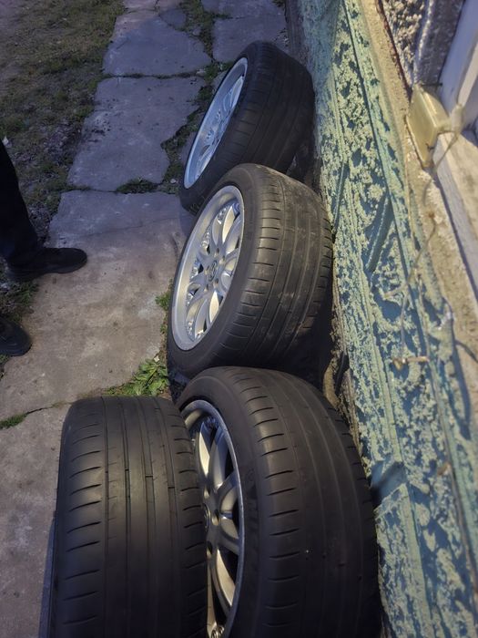 Vand set 4 jante R 17 vw passat b6 cu anvelope 225 45 17 michelin