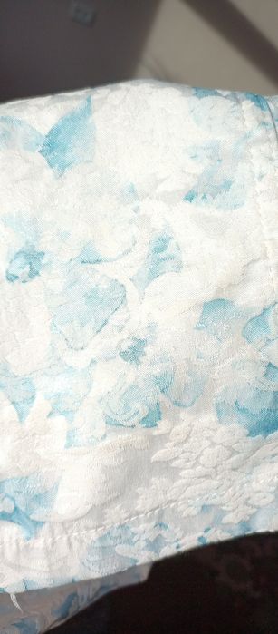 Брючки бело-голубые