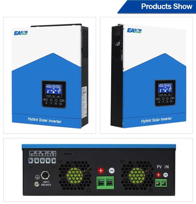 Easun ISOLAR-SMH-II-3.2K 3000W 24V WIFI Invertor hibrid