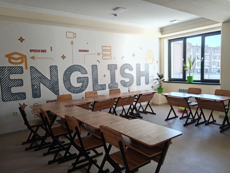 Kurs English tili, Rus tili, Matematika oltinchi snif uquvchisigacha.