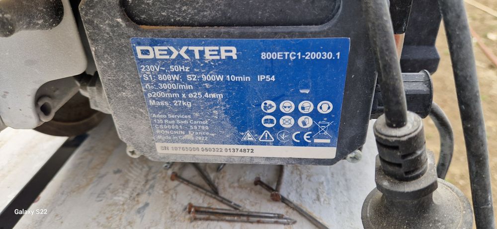 Dexter masina de taiat cu apa