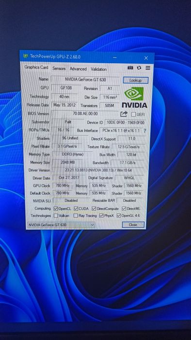 Palit Geforce GT630 2gb