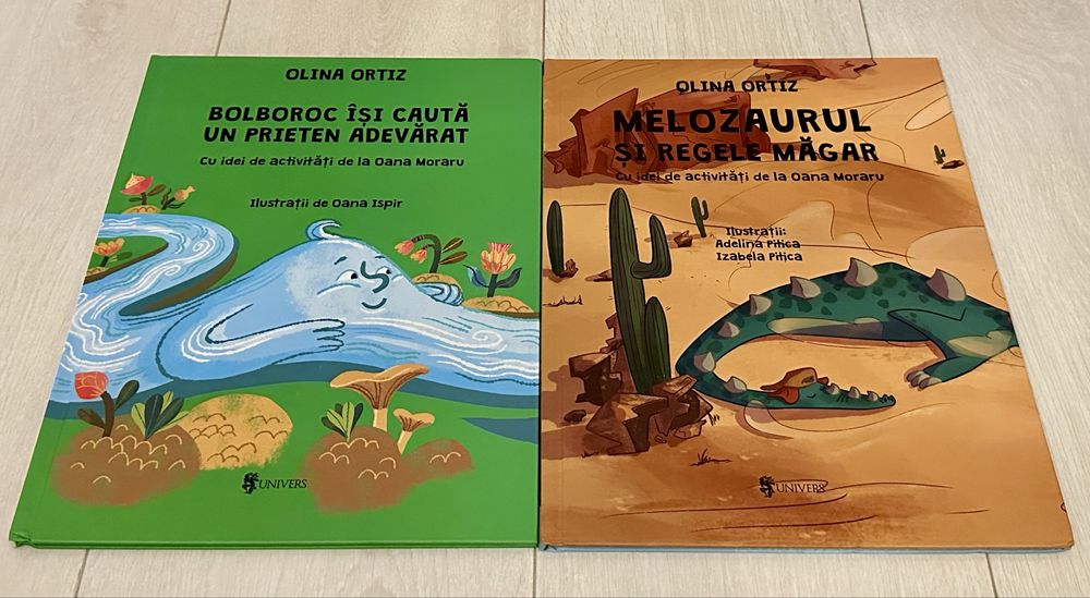Pachet 2 cărți pentru copii, autor Olina Ortiz, cartonate, Noi