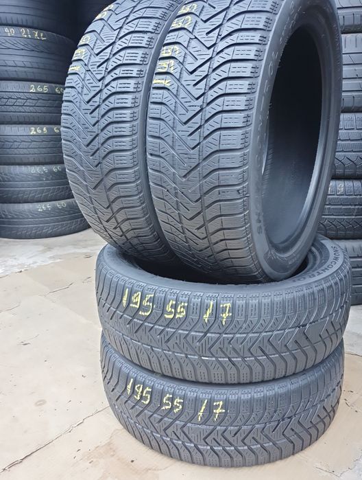4 Anvelope Pirelli 195 55 R17 M/S Impecabile DOT 2922.