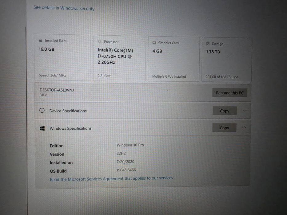 Lenovo Y530 laptop