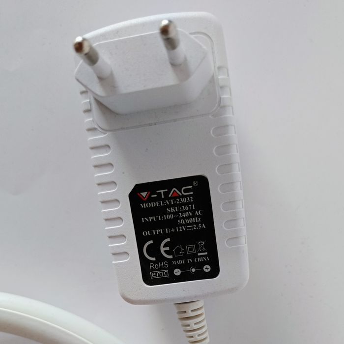 Дизайнерска LED настолна лампа V-TAC 17W (Спирала) - Топла светлина