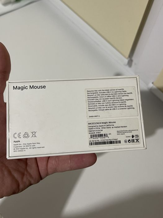 Apple Magic Mouse 2 поколения лайтнинг мышка эпл
